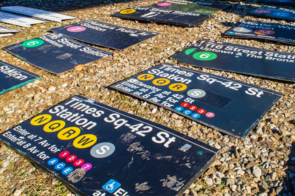 The MTA’s annual fair selling vintage signs and memorabilia from the NYC subway